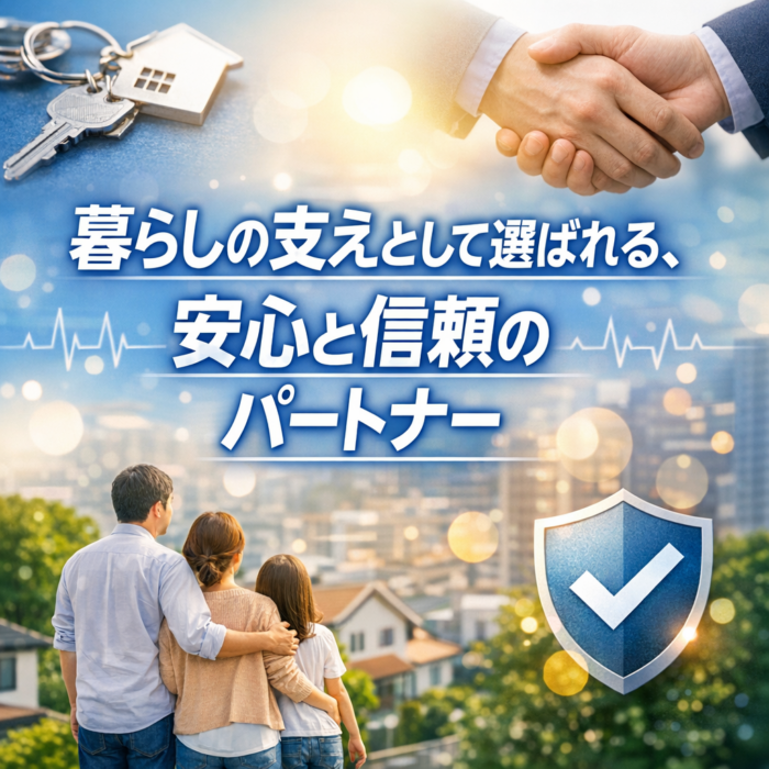 暮らしの支えとして選ばれる、安心と信頼のパートナー