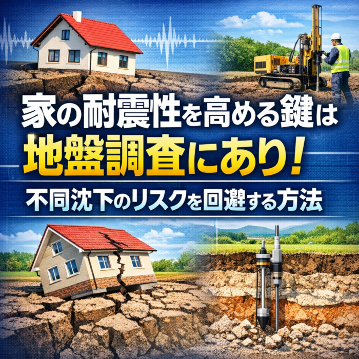 家の耐震性を高める鍵は地盤調査にあり！不同沈下のリスクを回避する方法